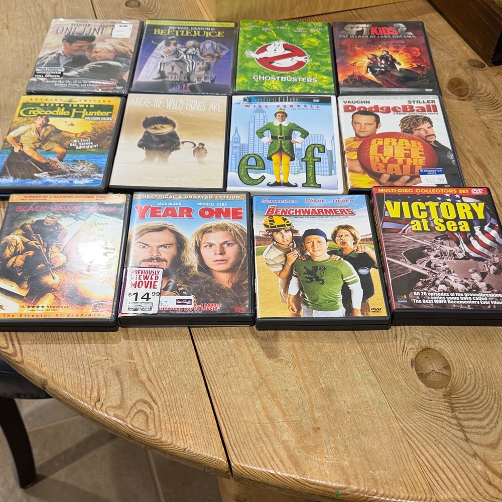 12 DVDs.
